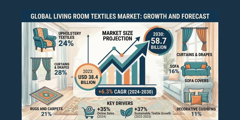 Living Room Textiles Market Analysis: 6.3% CAGR Growth and Key Industry  Metrics 